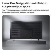 LG NANO 4K UHD 65 ίντσών AI NU85 Smart TV 2026, Η LG NANO 4K UHD AI NU85 φαίνεται από πίσω, αποκαλύπτοντας ένα μεταλλικό πίσω πάνελ με ομοιόμορφα κατανεμημένες οριζόντιες ραβδώσεις που δημιουργούν μια καθαρή, δομημένη εμφάνιση και τονίζουν το Linea, 65NU850B6LA, thumbnail 12