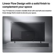 LG NANO 4K UHD 50 ίντσών AI NU85 Smart TV 2026, Η LG NANO 4K UHD AI NU85 φαίνεται από πίσω, αποκαλύπτοντας ένα μεταλλικό πίσω πάνελ με ομοιόμορφα κατανεμημένες οριζόντιες ραβδώσεις που δημιουργούν μια καθαρή, δομημένη εμφάνιση και τονίζουν το Linea, 50NU850B6LA, thumbnail 12