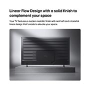 LG Τηλεόραση 65 ιντσών LG QNED AI QNED72 Mini LED 4K Smart TV 2026, Η LG QNED AI QNED70 Mini LED φαίνεται από πίσω, αποκαλύπτοντας ένα μεταλλικό πίσω πάνελ με ομοιόμορφα κατανεμημένες οριζόντιες ραβδώσεις που δημιουργούν μια καθαρή, δομημένη εμφάνιση και τονίζουν το Linear Flow Design σε ολόκληρη την επιφάνεια., 65QNED72B6B, thumbnail 12