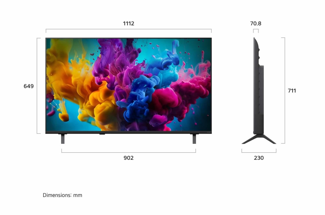 LG Τηλεόραση LG QNED evo AI 50 ιντσών QNED8Μ Mini LED 4K Smart TV 2026, Τηλεόραση LG QNED evo AI 50 ιντσών QNED8Μ Mini LED 4K Smart TV 2026, 50QNED8MB6C, thumbnail 2
