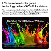 LG Τηλεόραση LG QNED evo AI 65 ιντσών QNED8M Mini LED 4K Smart TV 2026, Η LG QNED evo AI Mini LED QNED8M με Dynamic QNED Color Pro γεμίζει την οθόνη με ζωντανές, ρευστές εκρήξεις πολύχρωμης κίνησης, που θυμίζει πινελιές μπογιάς, αναδεικνύοντας βελτιωμένη ζωντάνια χρωμάτων, 65QNED8MB6C, thumbnail 3
