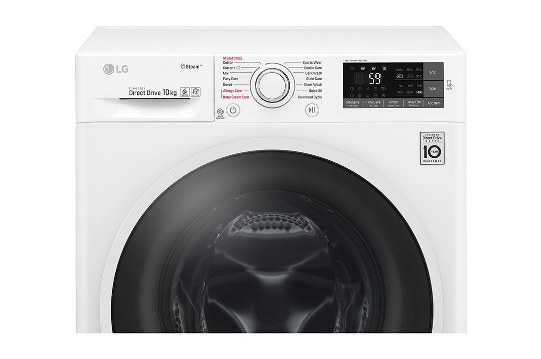 LG Πλυντήριο Ρούχων 10kg,  Ατμού, Inverter Direct Drive™ , F4J6JY0W, thumbnail 6