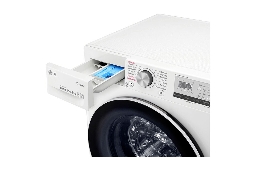 LG Πλυντήριο Ρούχων 9kg, AI DD™, Ατμού , F4WV409S0E, thumbnail 5