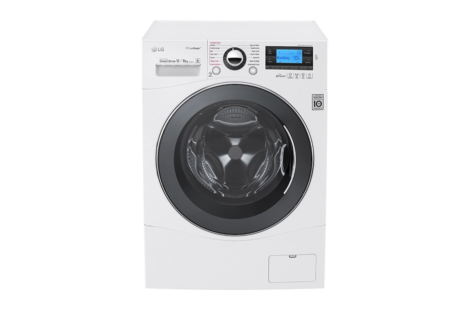 LG Πλυντήριο-Στεγνωτήριο 6 Motion Direct Drive 12/8 κιλά χωρητικότητα, 1600 στροφές, Tεχνολογία Eco Hybrid, Τεχνολογία Ατμού, F1695RDH