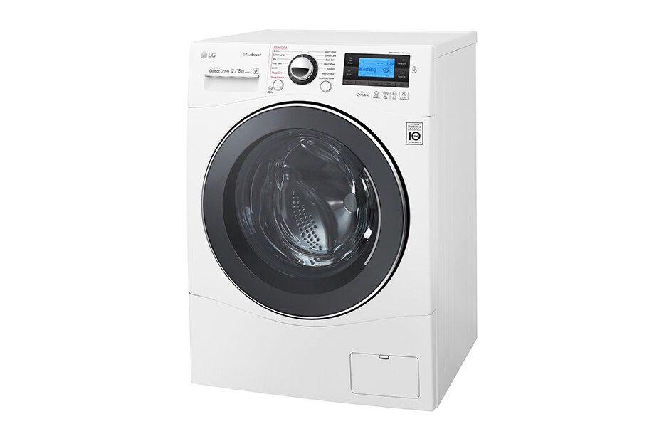LG Πλυντήριο-Στεγνωτήριο 6 Motion Direct Drive 12/8 κιλά χωρητικότητα, 1600 στροφές, Tεχνολογία Eco Hybrid, Τεχνολογία Ατμού, F1695RDH, thumbnail 2
