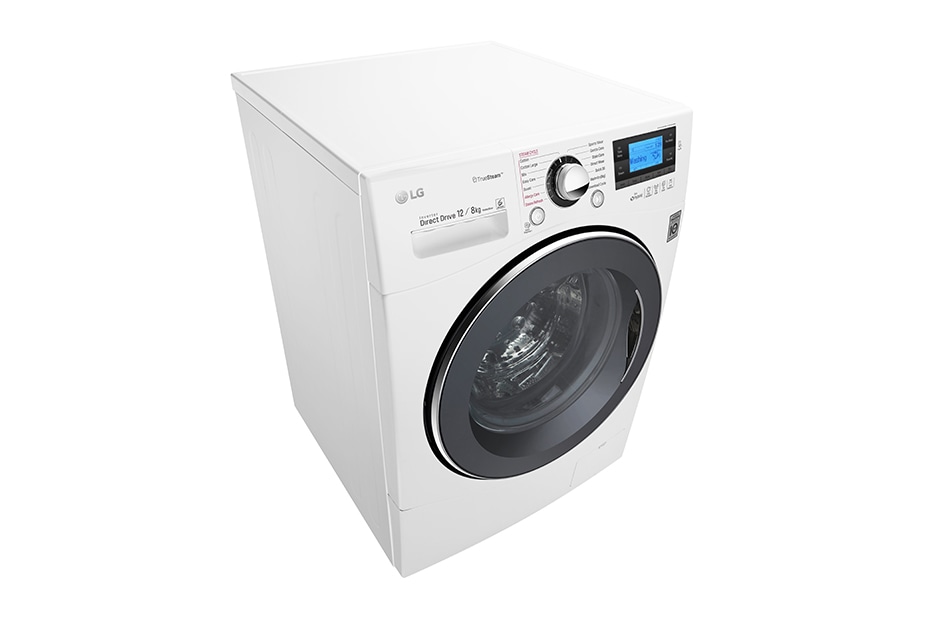 LG Πλυντήριο-Στεγνωτήριο 6 Motion Direct Drive 12/8 κιλά χωρητικότητα, 1600 στροφές, Tεχνολογία Eco Hybrid, Τεχνολογία Ατμού, F1695RDH, thumbnail 5