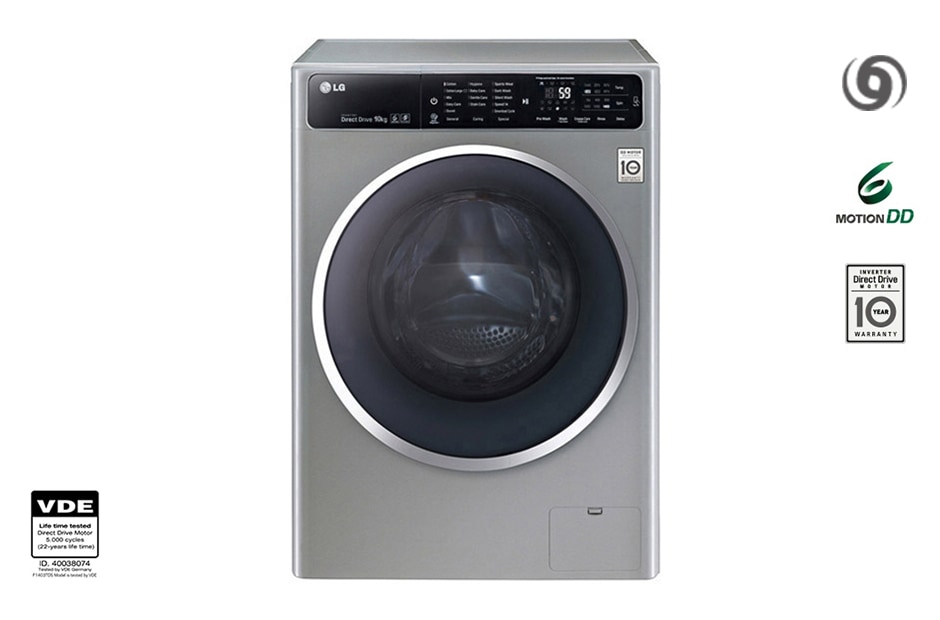 LG Πλυντήριο Ρούχων Ατμού 10 kg Turbo Wash, FH4U1JBS6