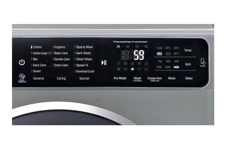 LG Πλυντήριο Ρούχων Ατμού 10 kg Turbo Wash, FH4U1JBS6, thumbnail 5