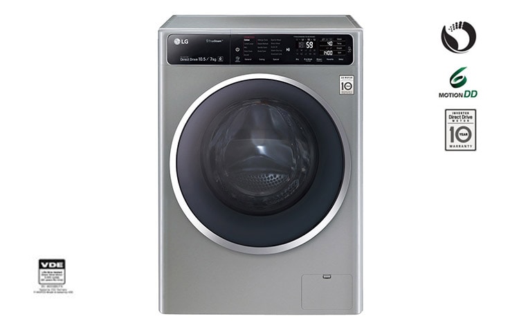 LG Πλυντήριο-Στεγνωτήριο Eco Hybrid 10.5/7kg Ατμού, FH4U1JBH6N, thumbnail 1