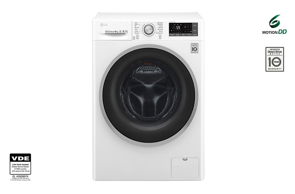 LG Πλυντήριο Ρούχων 9 kg Turbo Wash, F4J7VN1W