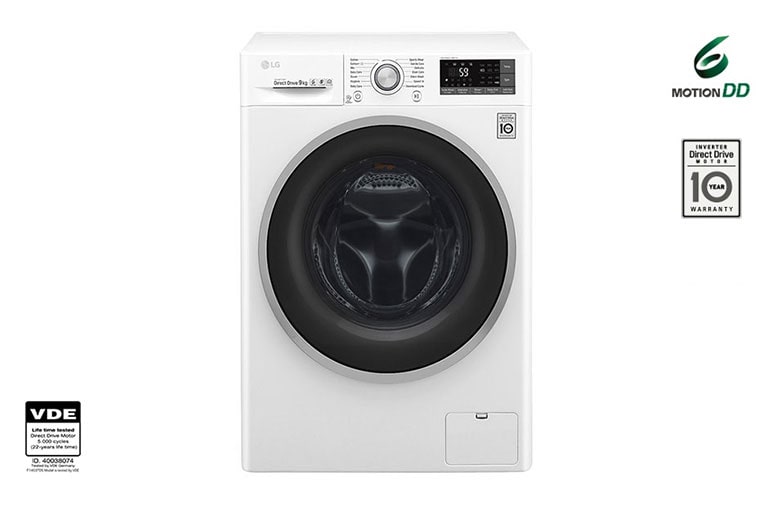 LG Πλυντήριο Ρούχων 9 kg Turbo Wash, F4J7VN1W, thumbnail 1