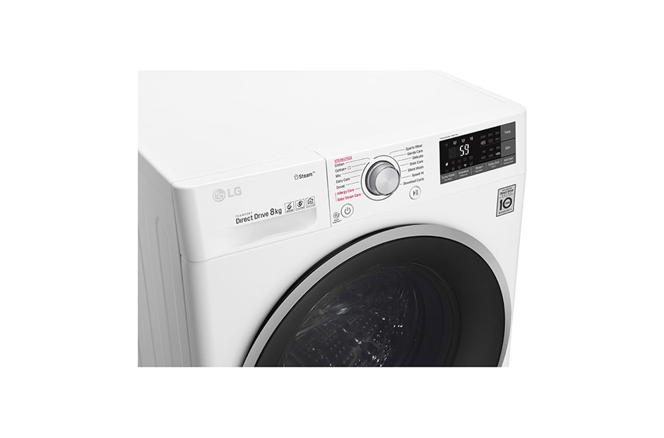 LG Πλυντήριο Ρούχων LG 8kg Ατμού, TurboWash™, F4J7TY1W, thumbnail 3