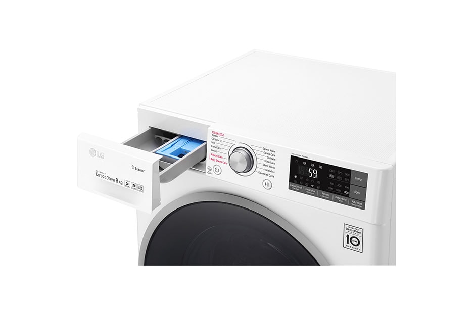 LG Πλυντήριο Ρούχων 9kg,  Ατμού, TurboWash™, F4J7VY1W, thumbnail 4