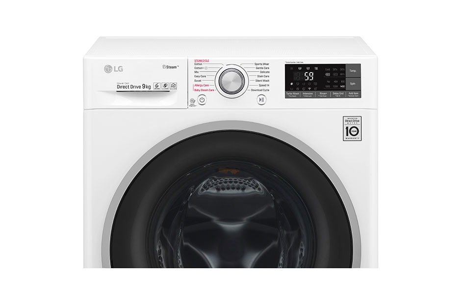 LG Πλυντήριο Ρούχων 9kg,  Ατμού, TurboWash™, F4J7VY1W, thumbnail 5