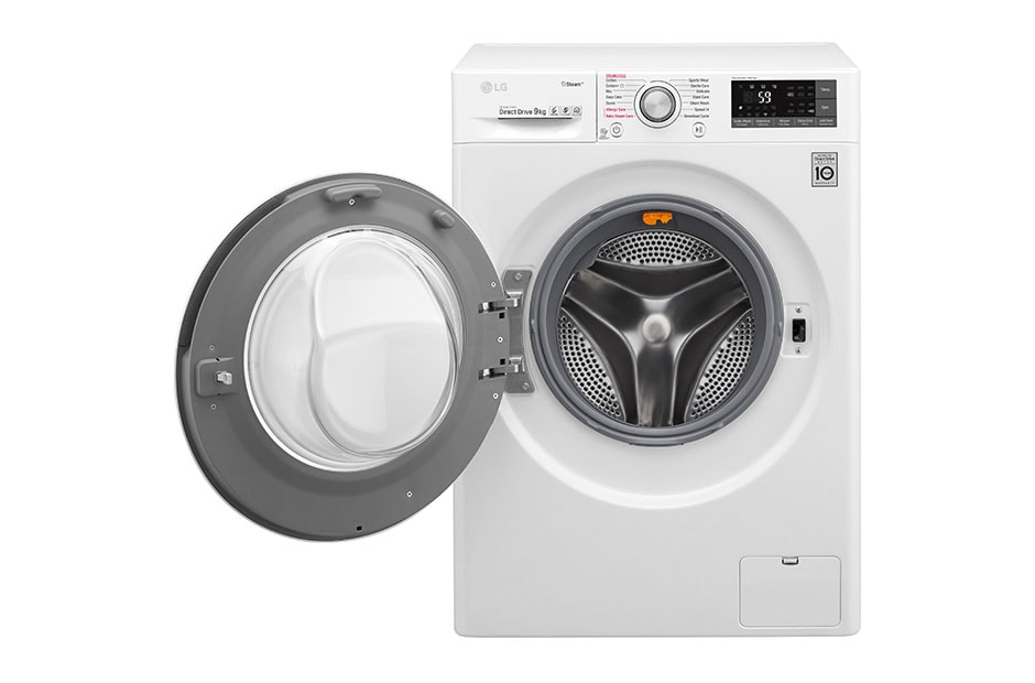 LG Πλυντήριο Ρούχων 9kg,  Ατμού, TurboWash™, F4J7VY1W, thumbnail 2