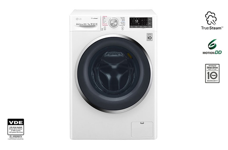 LG Πλυντήριο-Στεγνωτήριο 10,5/7 kg Ατμού, F4J8JH2W, thumbnail 1