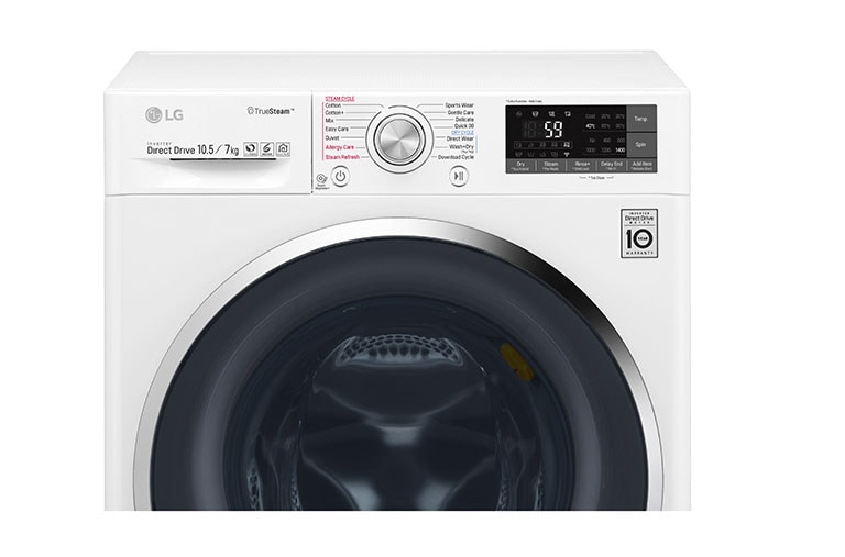 LG Πλυντήριο-Στεγνωτήριο 10,5/7 kg Ατμού, F4J8JH2W, thumbnail 5