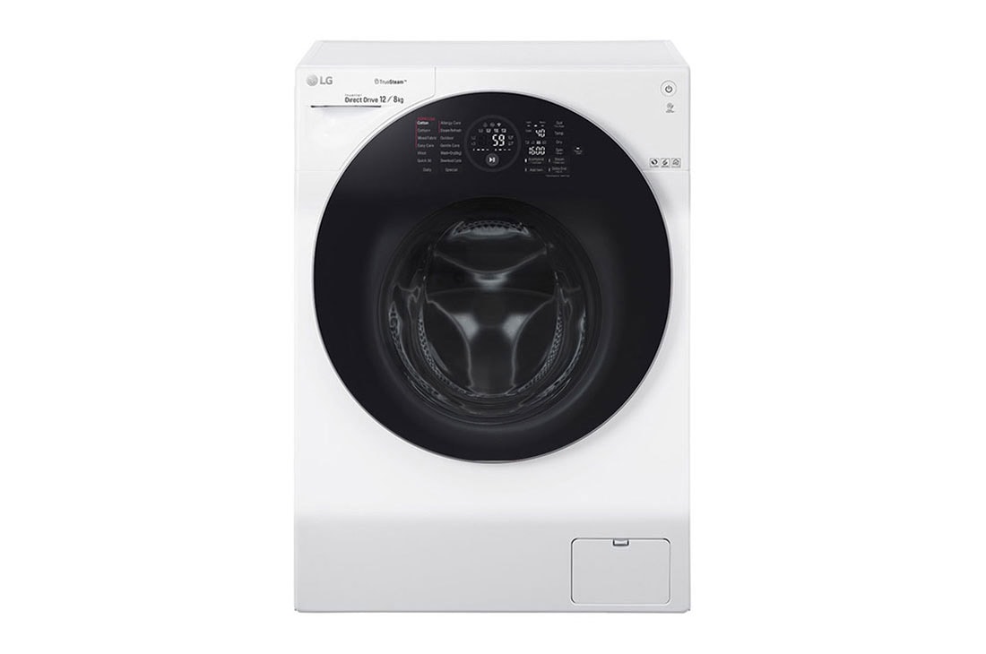 LG Πλυντήριο/Στεγνωτήριο Ρούχων 12/8kg , Ατμού, Eco Hybrid, FH6G1BCH2N