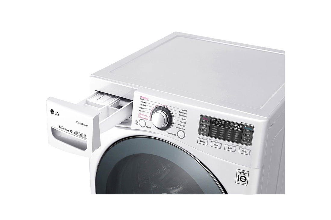 LG Πλυντήριο Ρούχων 17kg, Ατμού, TurboWash™ , F1K2CS2W, thumbnail 5