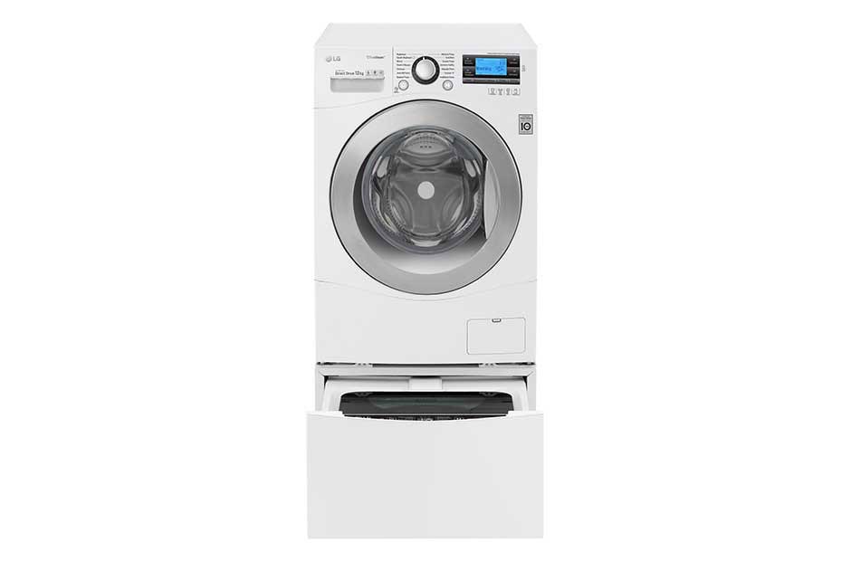 LG Πλυντήριο Ρούχων TWINWash™ 12 + 2 kg TurboWash, FH495BDN2 + F8K5XN3