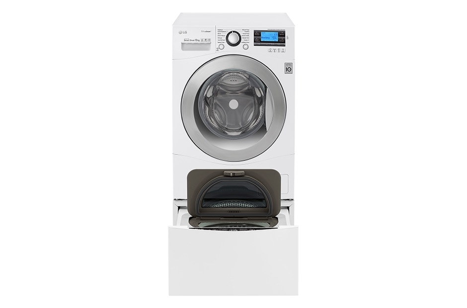 LG Πλυντήριο Ρούχων TWINWash™ 12 + 2 kg TurboWash, FH495BDN2 + F8K5XN3, thumbnail 4