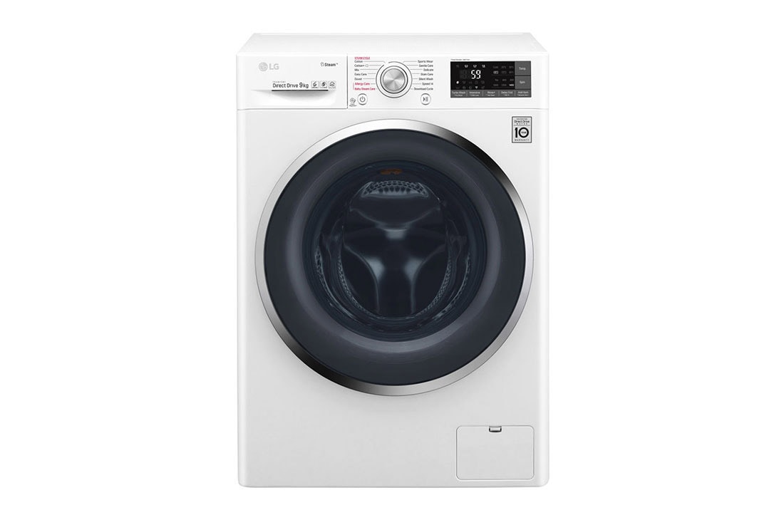 LG Πλυντήριο Ρούχων 9kg,  Ατμού, TurboWash™, F4J7VY2WD