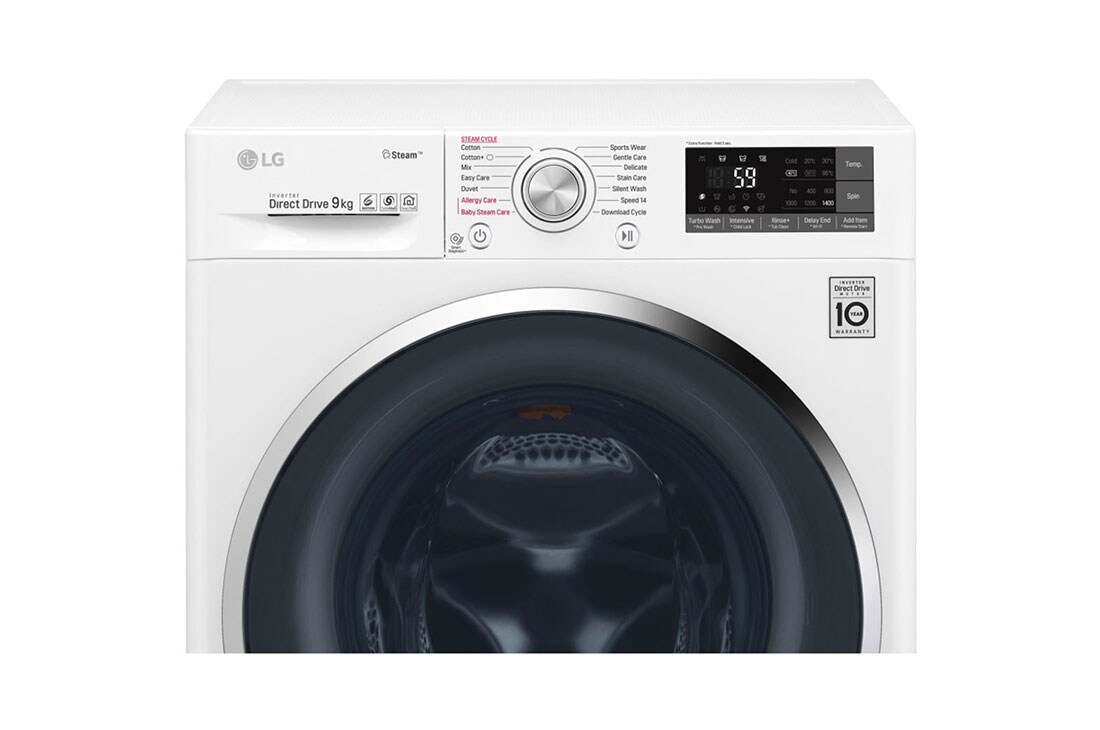 LG Πλυντήριο Ρούχων 9kg,  Ατμού, TurboWash™, F4J7VY2WD, thumbnail 4