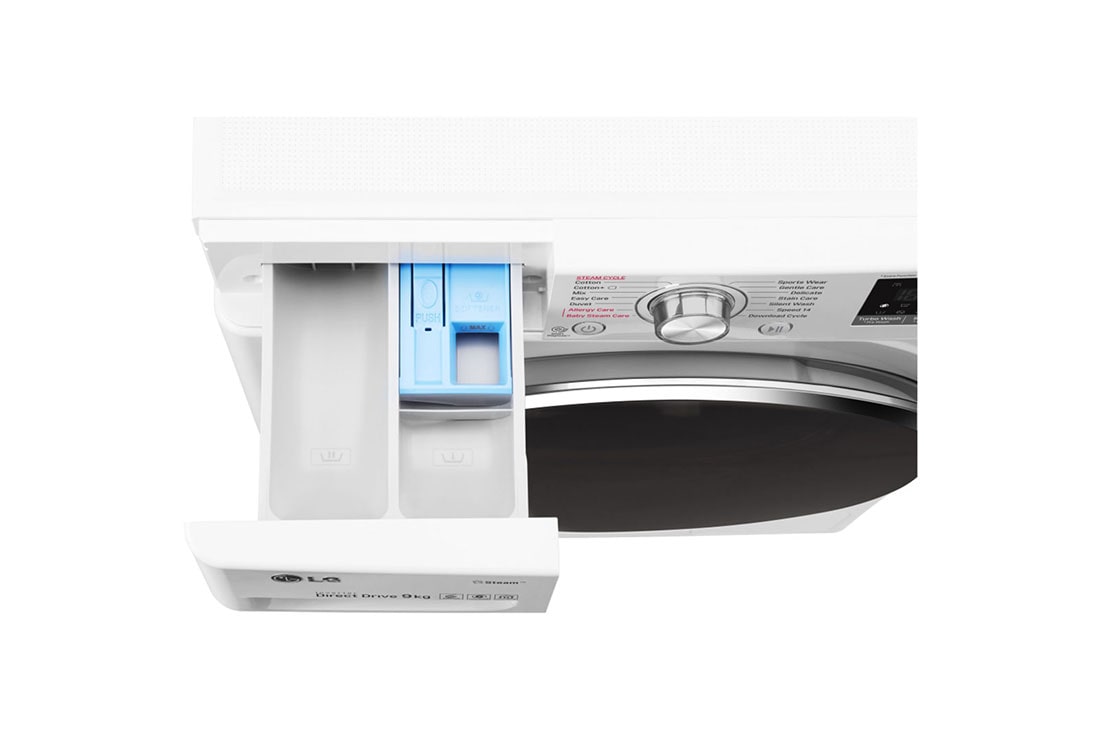 LG Πλυντήριο Ρούχων 9kg,  Ατμού, TurboWash™, F4J7VY2WD, thumbnail 7