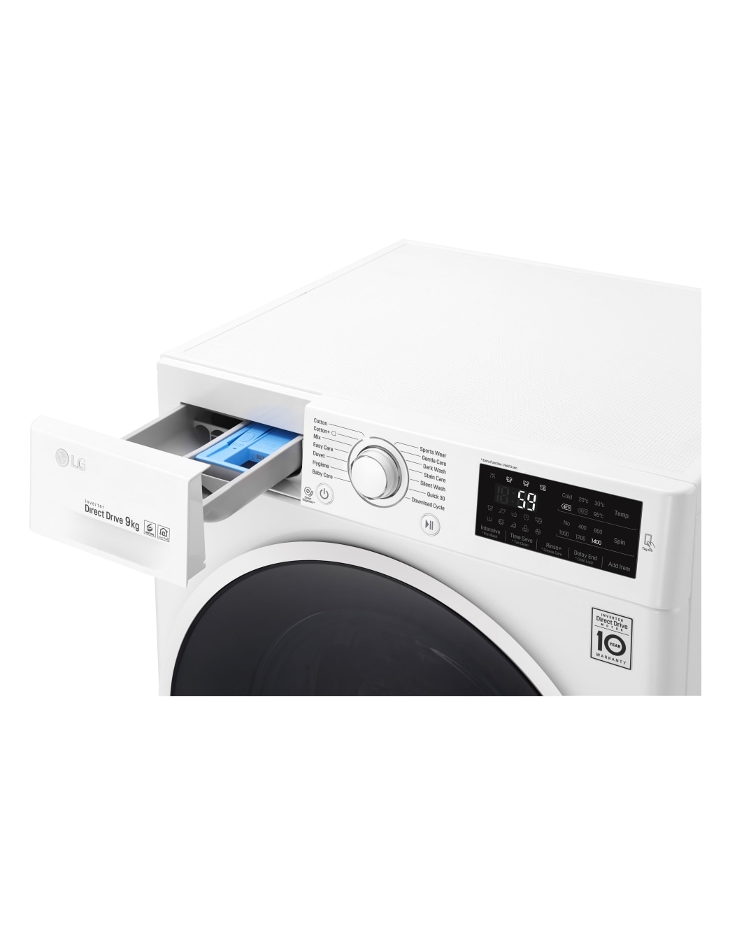 LG Πλυντήριο Ρούχων 9kg Inverter Direct Drive™ F4J6VN0WLG Ελλάς