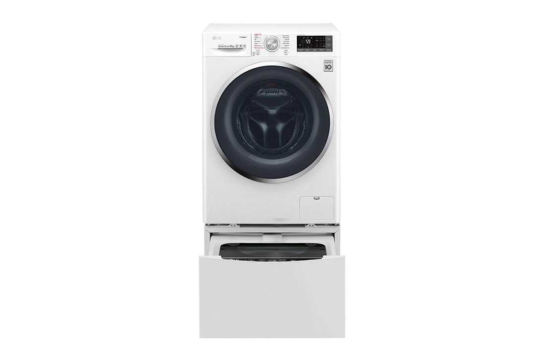 LG Πλυντήριο Ρούχων TWINWash™ 9 + 2 kg Ατμού, F4J7VY2WD + F8K5XN3