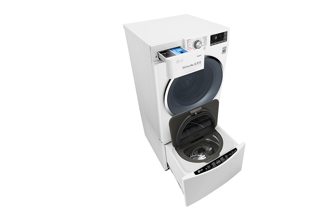 LG Πλυντήριο Ρούχων TWINWash™ 9 + 2 kg Ατμού, F4J7VY2WD + F8K5XN3, thumbnail 11