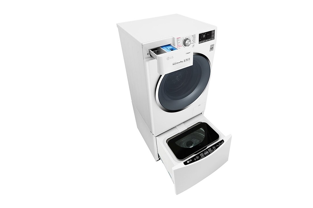 LG Πλυντήριο Ρούχων TWINWash™ 9 + 2 kg Ατμού, F4J7VY2WD + F8K5XN3, thumbnail 12
