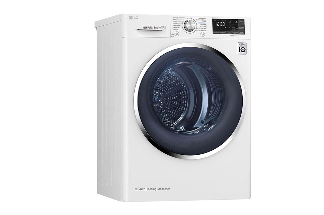 LG Στεγνωτήριο 8kg Υβριδικό με αντλία θερμότητας, RC80U2AV3W, thumbnail 10