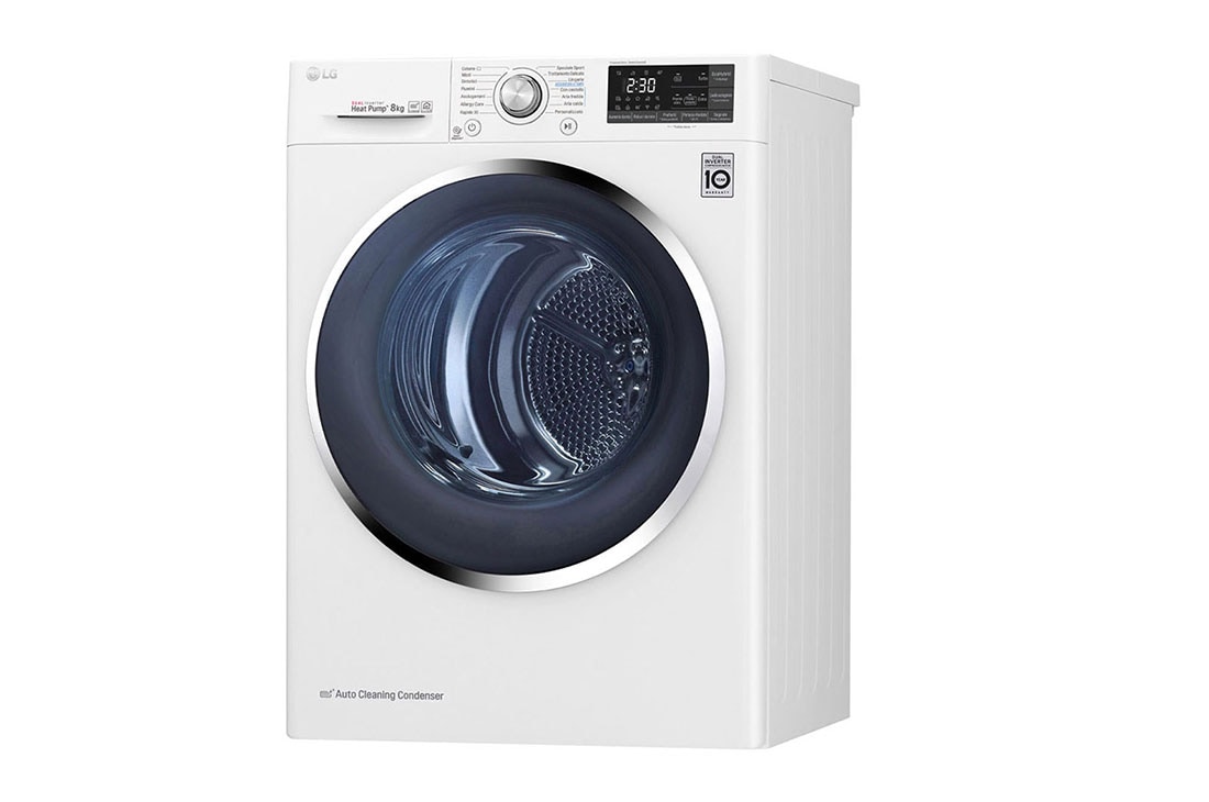 LG Στεγνωτήριο 8kg Υβριδικό με αντλία θερμότητας, RC80U2AV3W, thumbnail 12