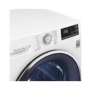 LG Στεγνωτήριο 8kg Υβριδικό με αντλία θερμότητας, RC80U2AV3W, thumbnail 4