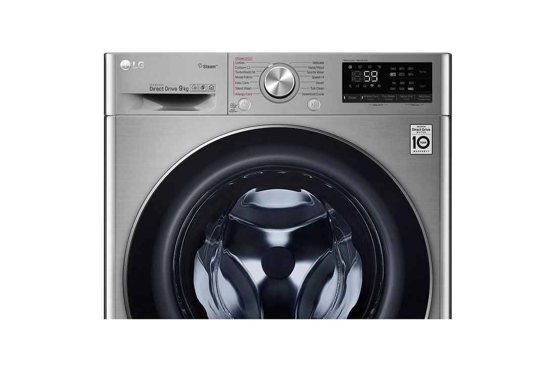 LG Πλυντήριο Ρούχων 9kg, AI DD™, Ατμού, TurboWash™ , F4WV709P2T, thumbnail 3