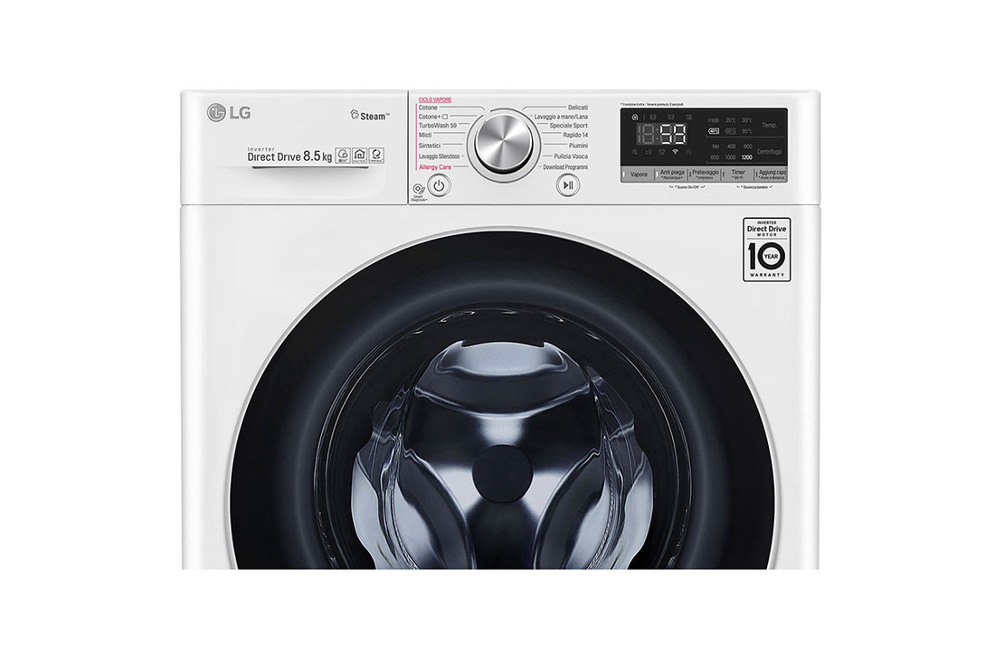 LG Πλυντήριο Ρούχων Slim 8.5kg, AI DD™, Ατμού, TurboWash™, F2WV7S8P1, thumbnail 3