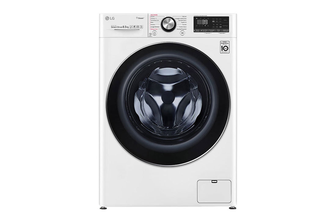 LG Πλυντήριο Ρούχων 8.5kg, AI DD™, Ατμού, TurboWash 360™  , F2WV9S8P2