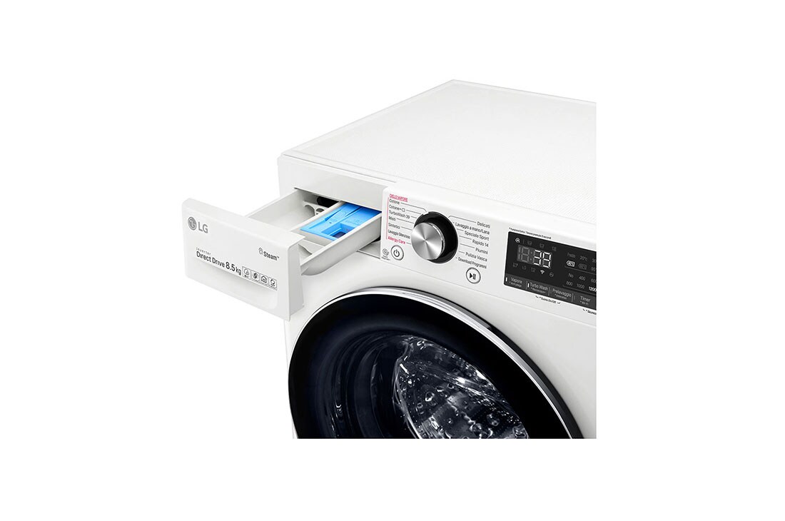 LG Πλυντήριο Ρούχων 8.5kg, AI DD™, Ατμού, TurboWash 360™  , F2WV9S8P2, thumbnail 5