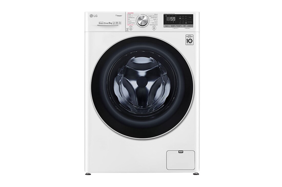 LG Πλυντήριο Ρούχων 8kg, AI DD™, Ατμού, TurboWash™ , F4WV708P1