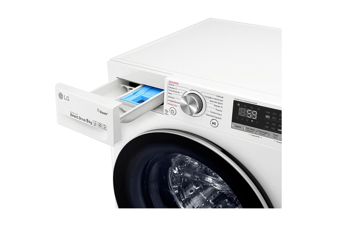 LG Πλυντήριο Ρούχων 8kg, AI DD™, Ατμού, TurboWash™ , F4WV708P1, thumbnail 5