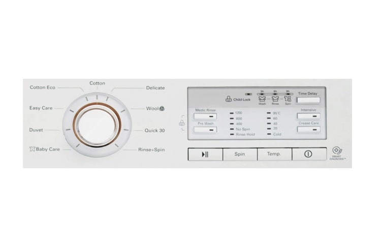 LG Πλυντήριο ρούχων 6 Motion Direct Drive, 7 κιλά χωρητικότητα, 1200 στροφές, F12B9QDA, thumbnail 4