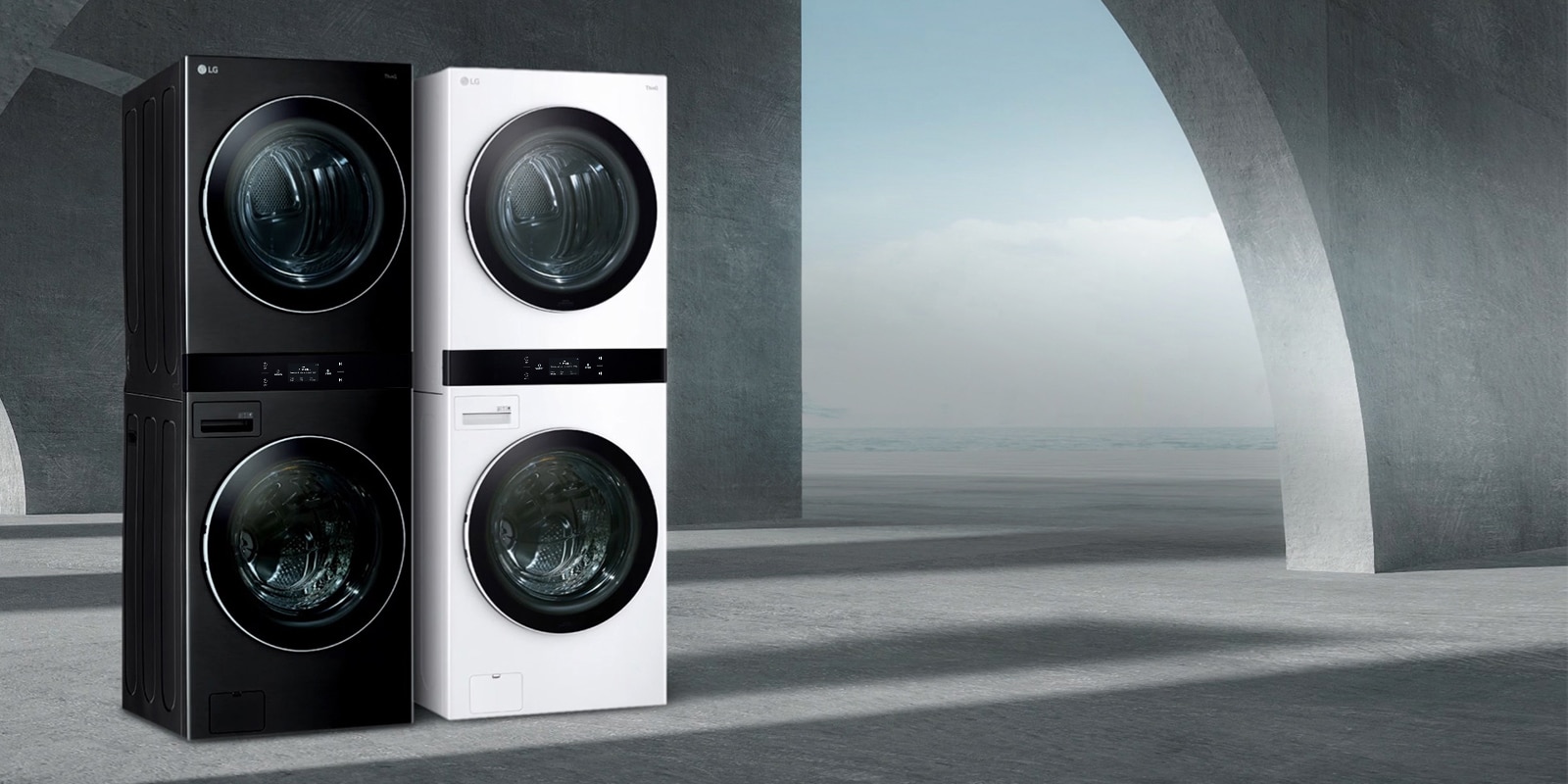 Ενιαία μονάδα LG WashTower™ μπροστινής φόρτωσης με Center Control™
