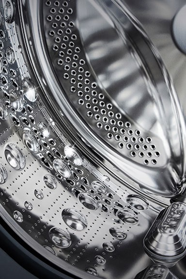 Στην εικόνα του εσωτερικού του πλυντηρίου φαίνεται το ανοξείδωτο ανυψωτικό κάδου.