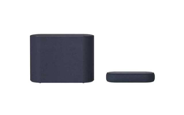 A front image of LG soundbar Éclair QP5