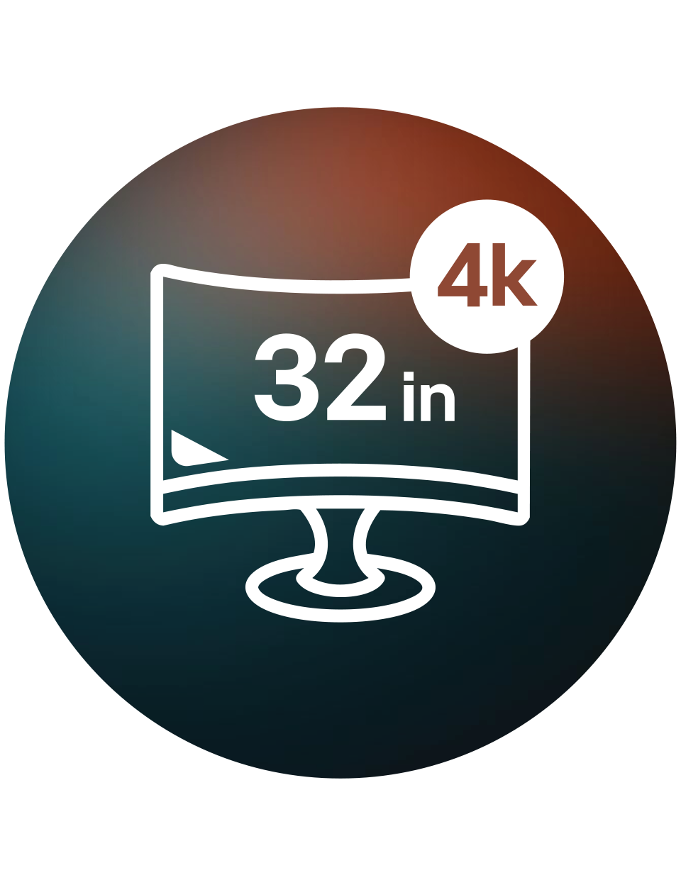 Μια οθόνη 32 ιντσών UltraGear™ Dual-Mode 4K OLED gaming οθόνη που εμφανίζει τον αριθμό 32 σε κομψό σχεδιασμό.