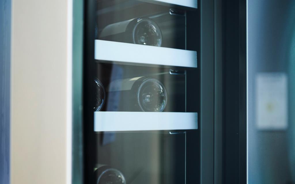 IFA 2018: A close-up of the wine cellar at the SIGNATURE KITCHEN SUITE exhibition for LG