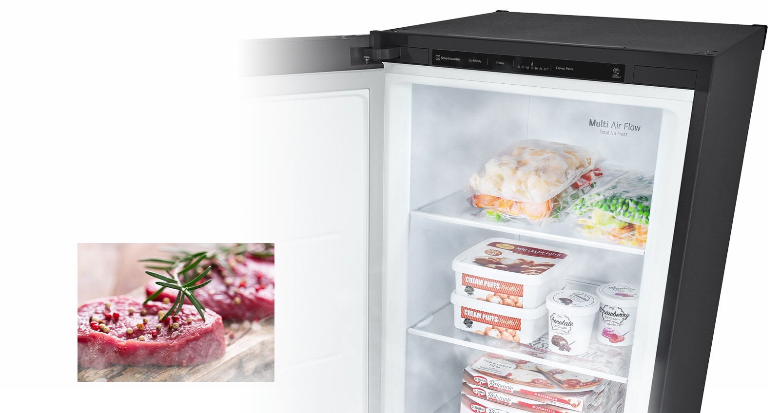 Total No Frost – LG-ov sustav bez leda sprječava nakupljanje leda u hladnjaku.