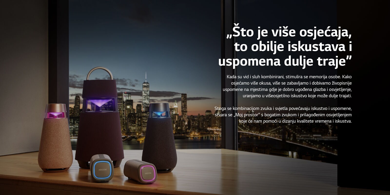 Slika obitelji zvučnika XBOOM.