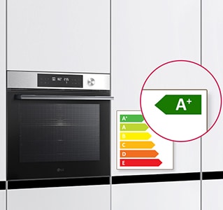 Slika koja prikazuje A+ energetsku klasu pećnice.